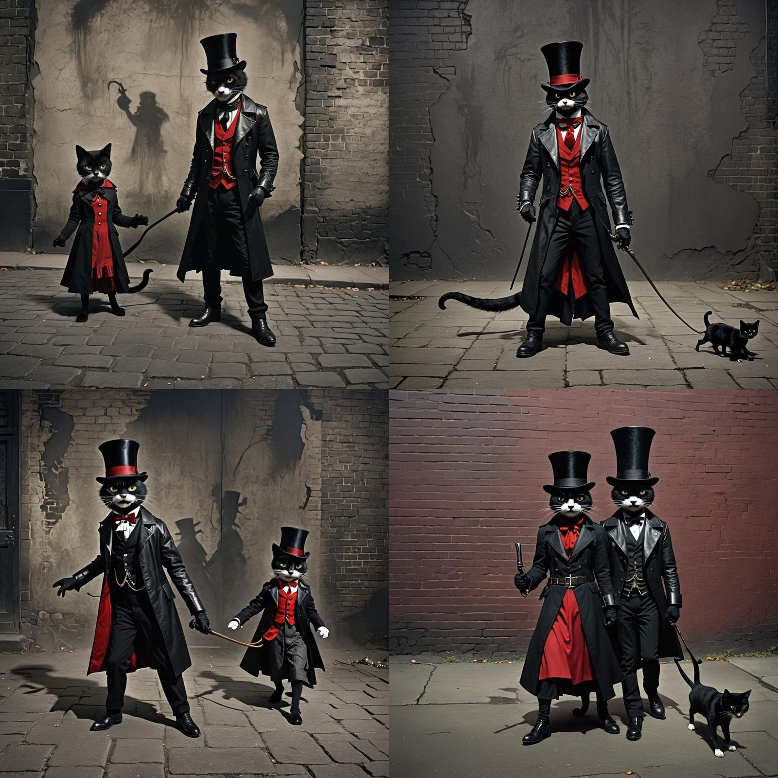 Felix the Cat as Gothic Jack the Ripper