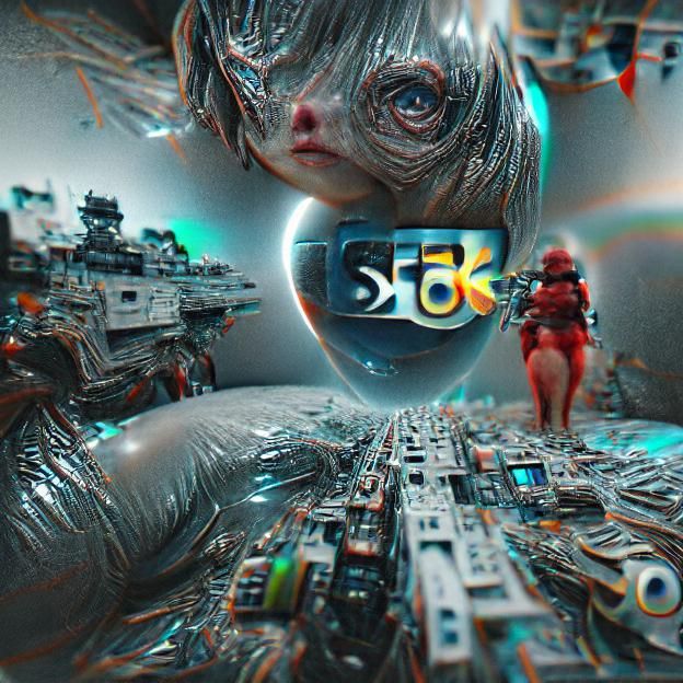 Futuristic AI Cityscape