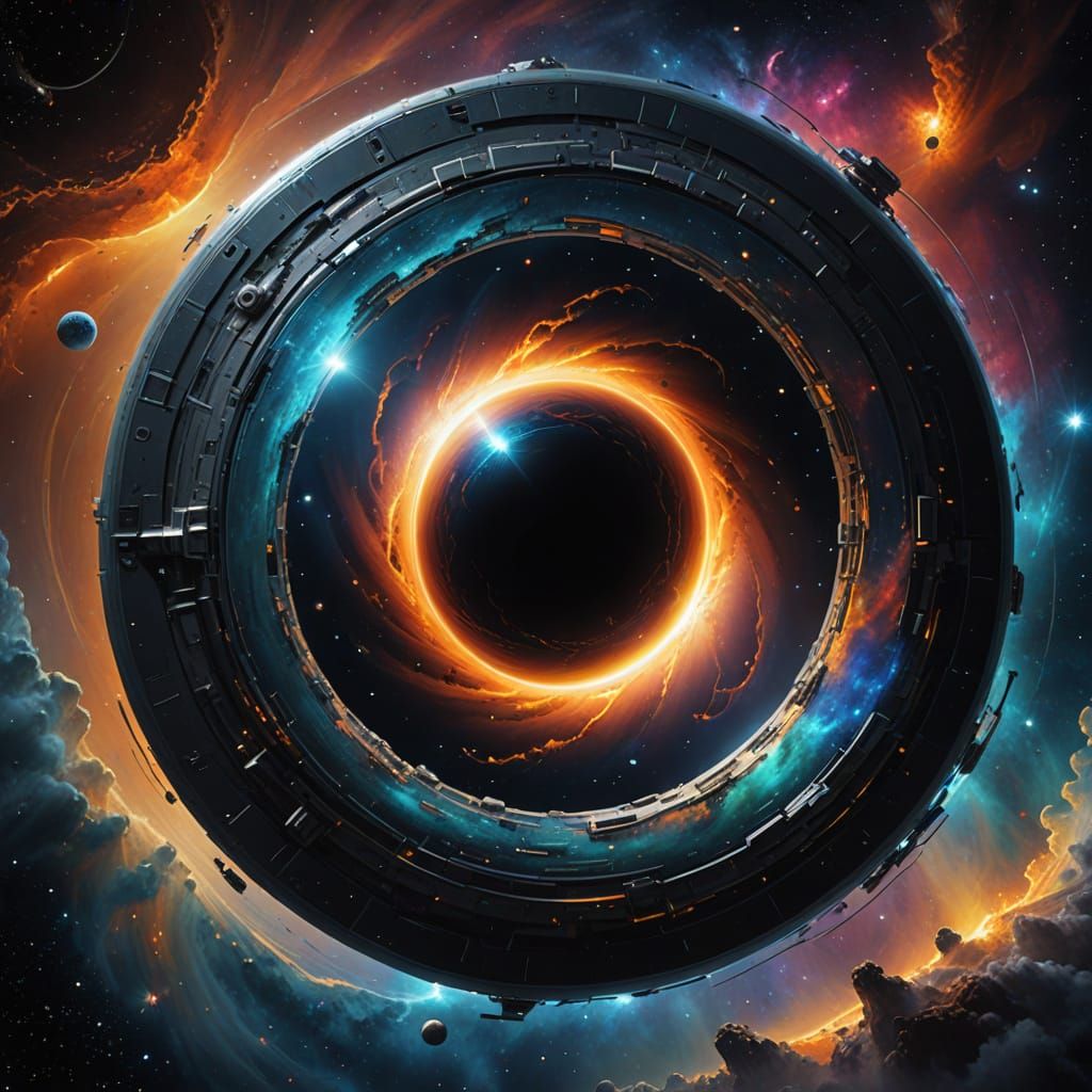 Ethereal Fantasy Black Hole Orbit