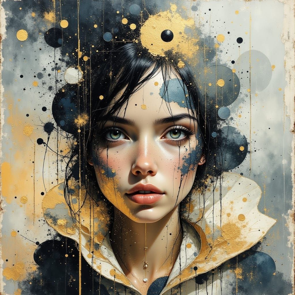 Ronin Warrior in Abstract Divine Reality Style