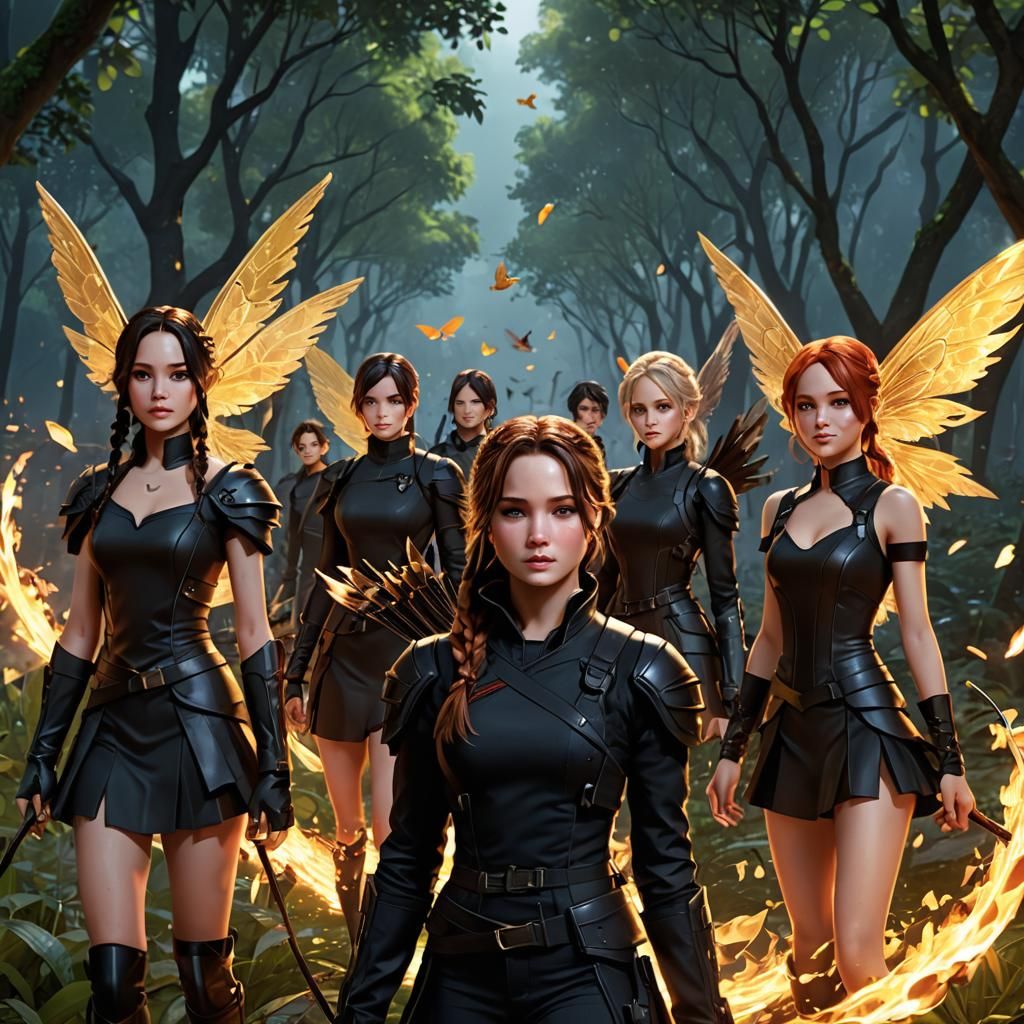 Anime Pixie Vampires Inspired by Hunger Games