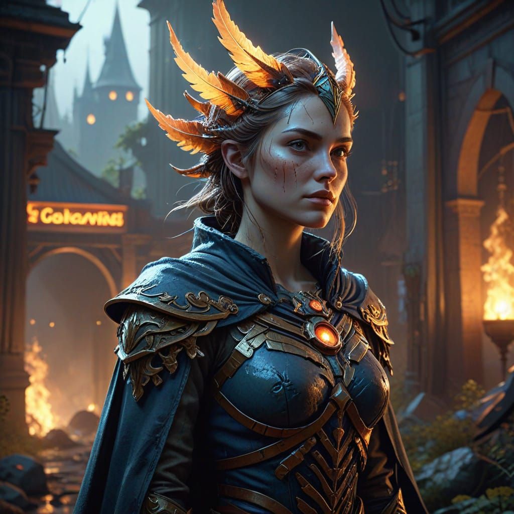 Regal Fantasy Portrait in Ethereal Light