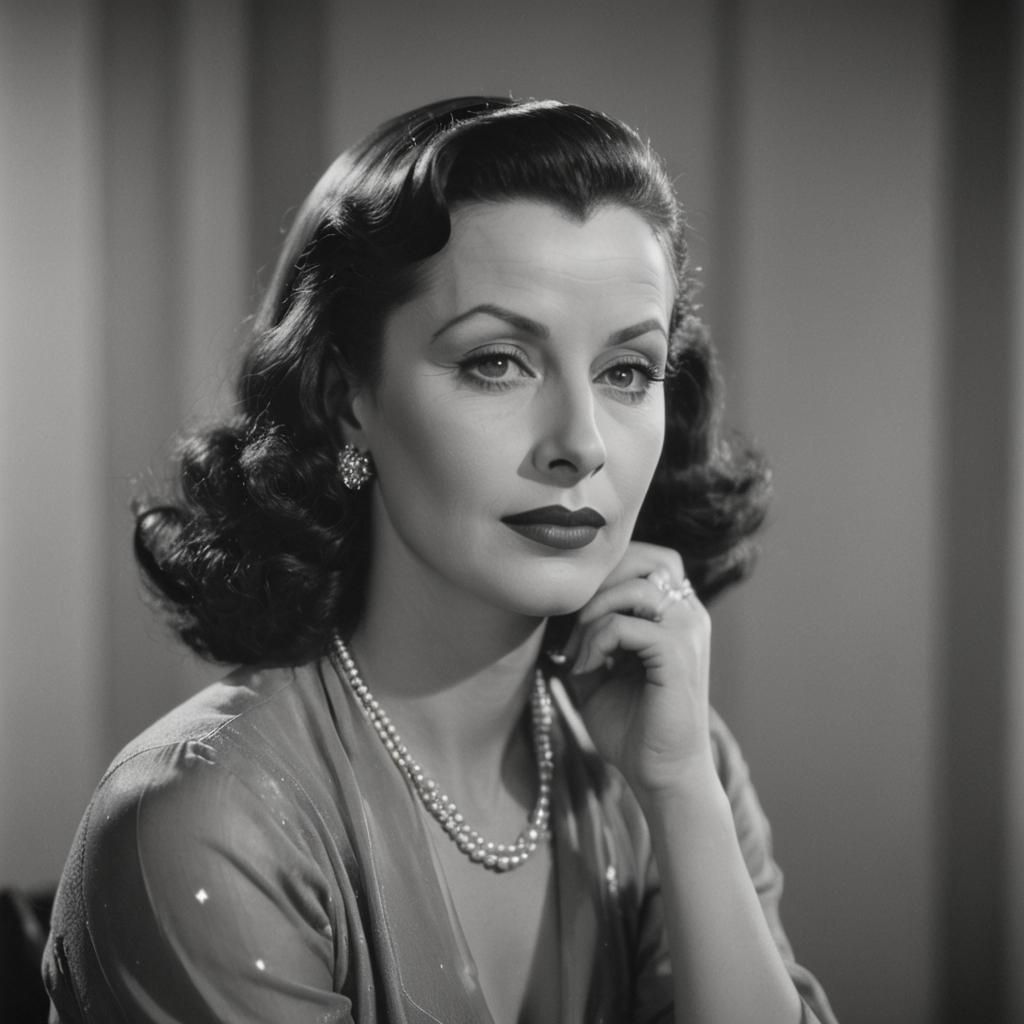 Hedy Lamarr: Studio Harcourt Portrait in 8K