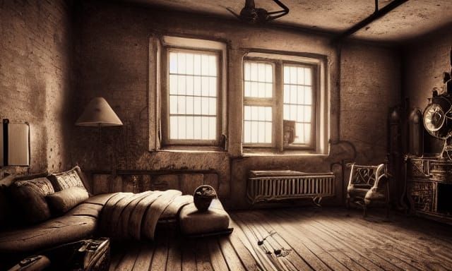Steampunk Crack House Interior: Award-Winning Photography