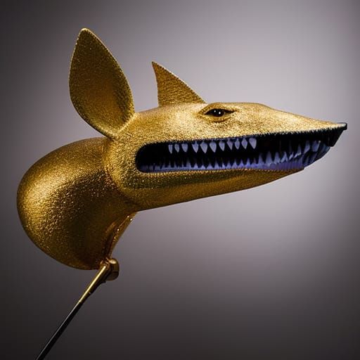 Mythical Sculptures with Ragtime Band in Realistic Photograp...