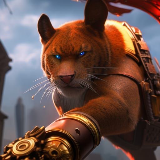 Hyperrealistic Lynx Portrait in Detailed Digital Art