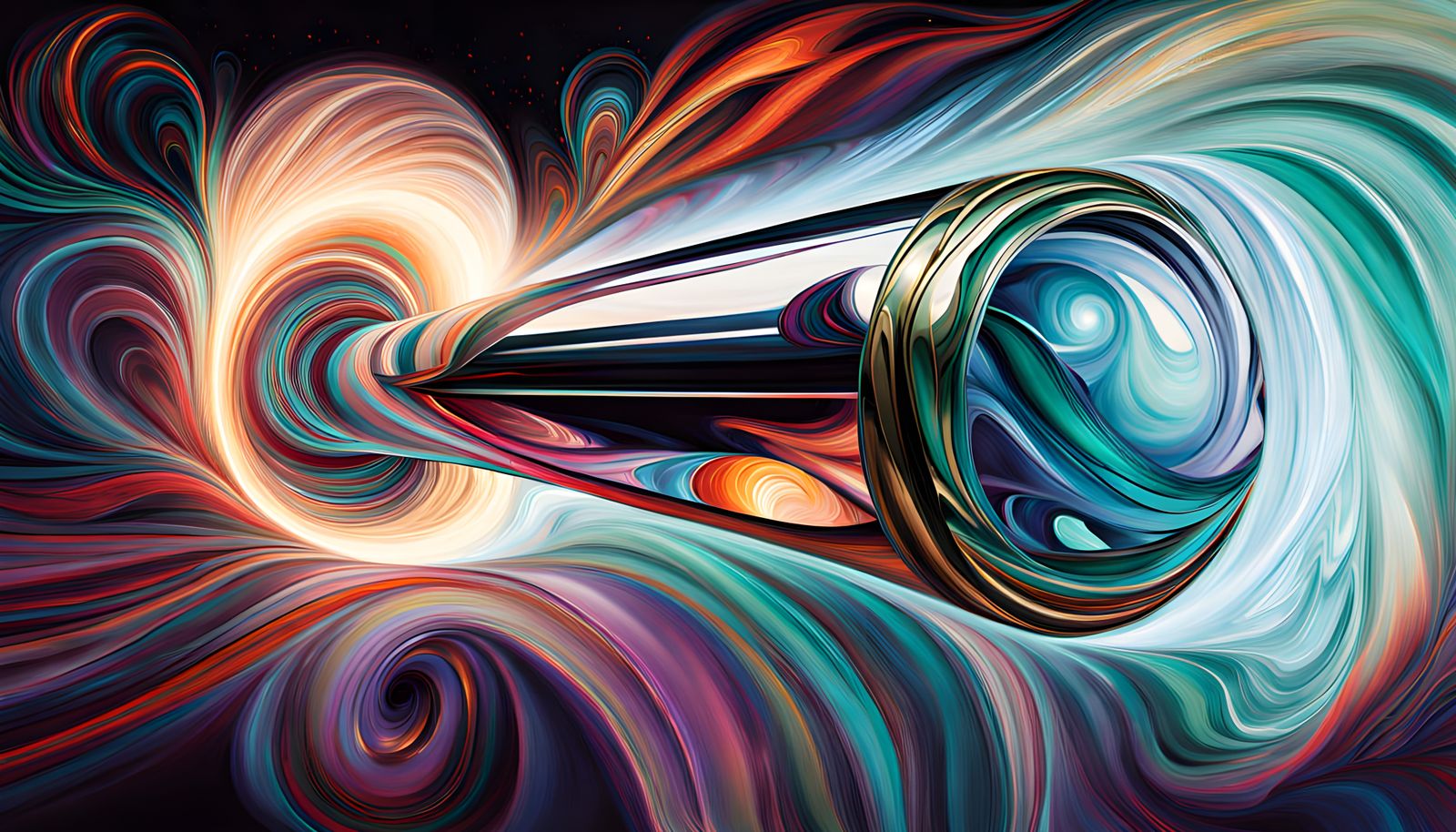 Stellar Vortex Seeker in Vibrant Oil Painting