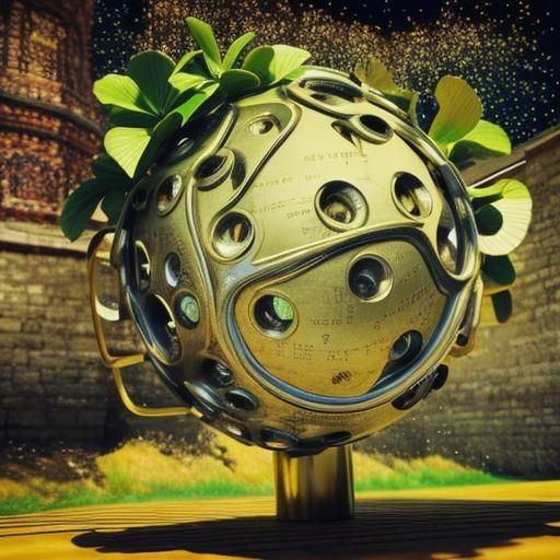 Psychedelic Babylonian Musshusu in Surreal 3D Style