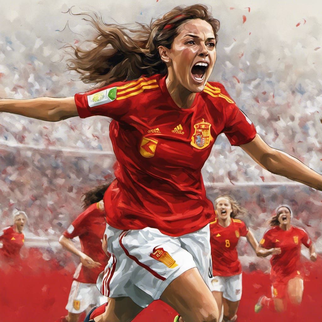 Olga Carmona scores in World Cup Final