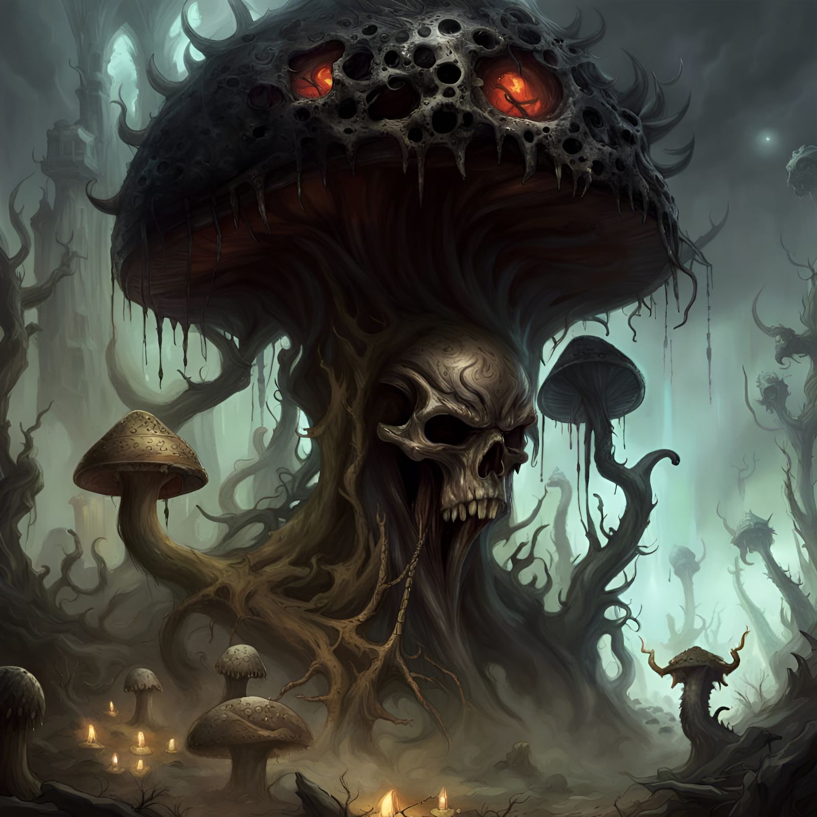 Evil Infected Black Metal Shroom of Doom