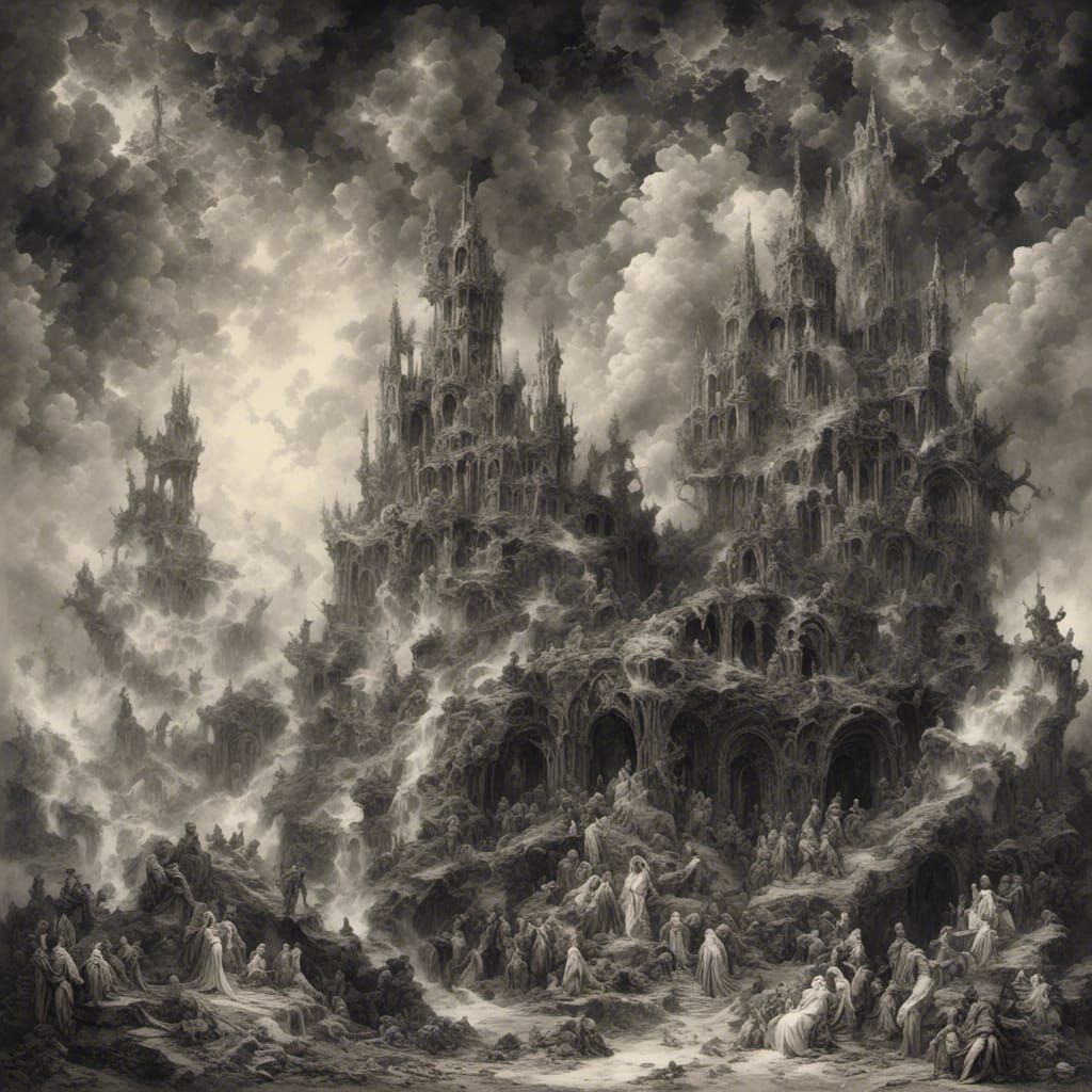 Gothic Man in Wedding Dress in Candlelit Cathedral