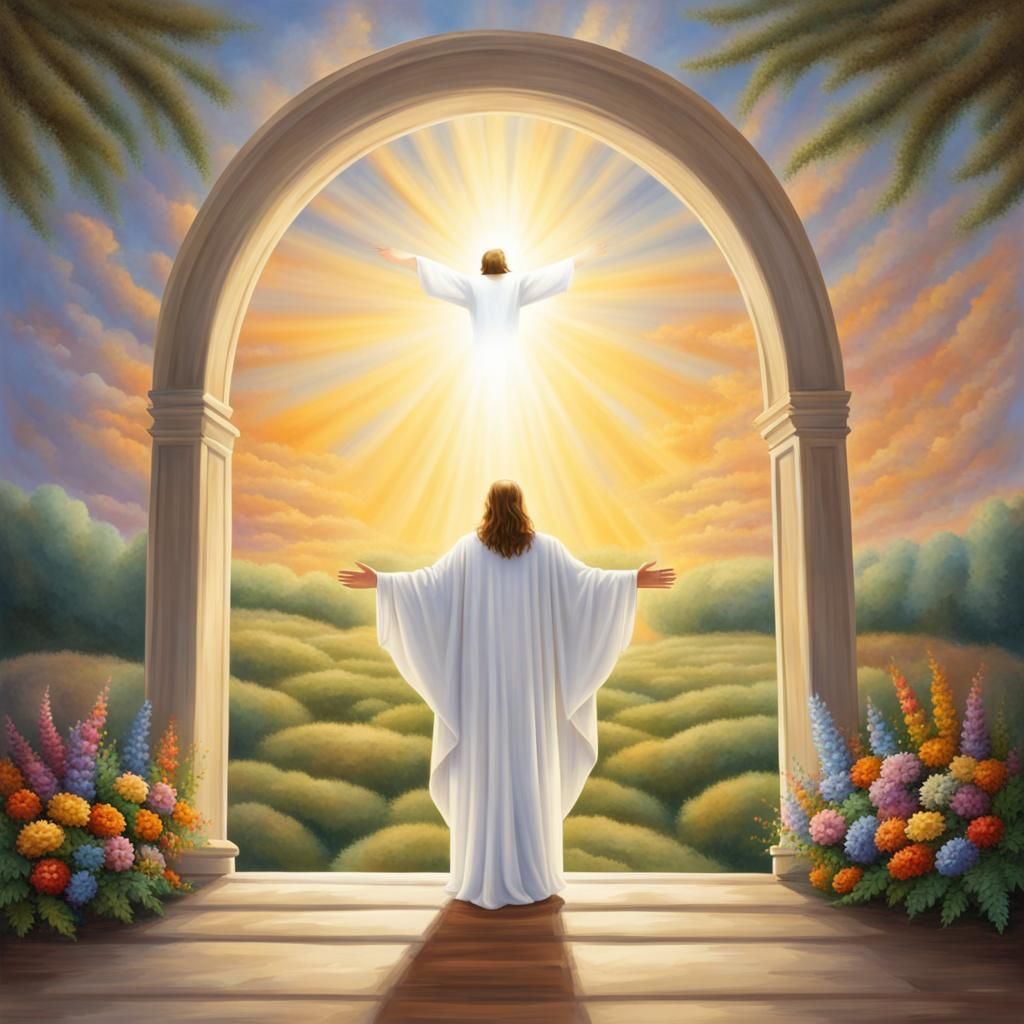 Jesus Christ Welcomes Souls Home to Heaven
