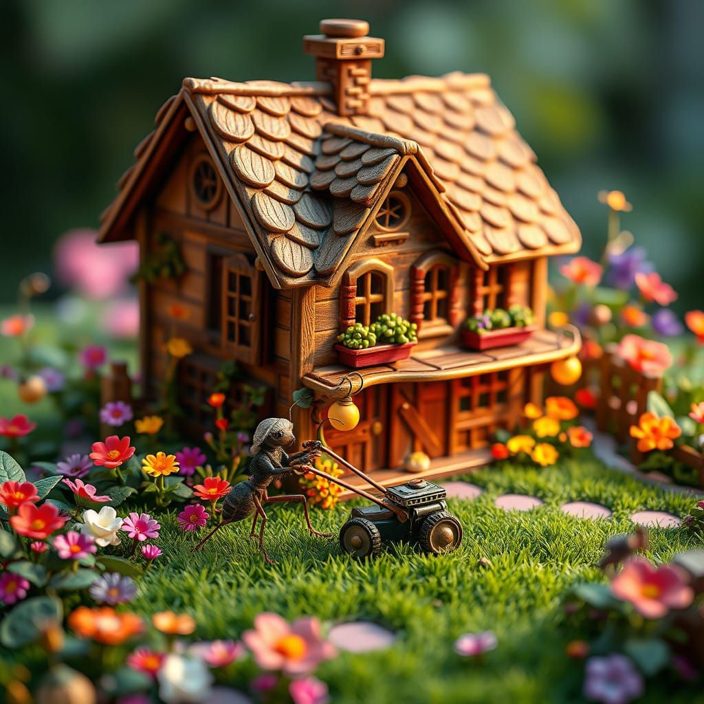 🥇My aunt's house.