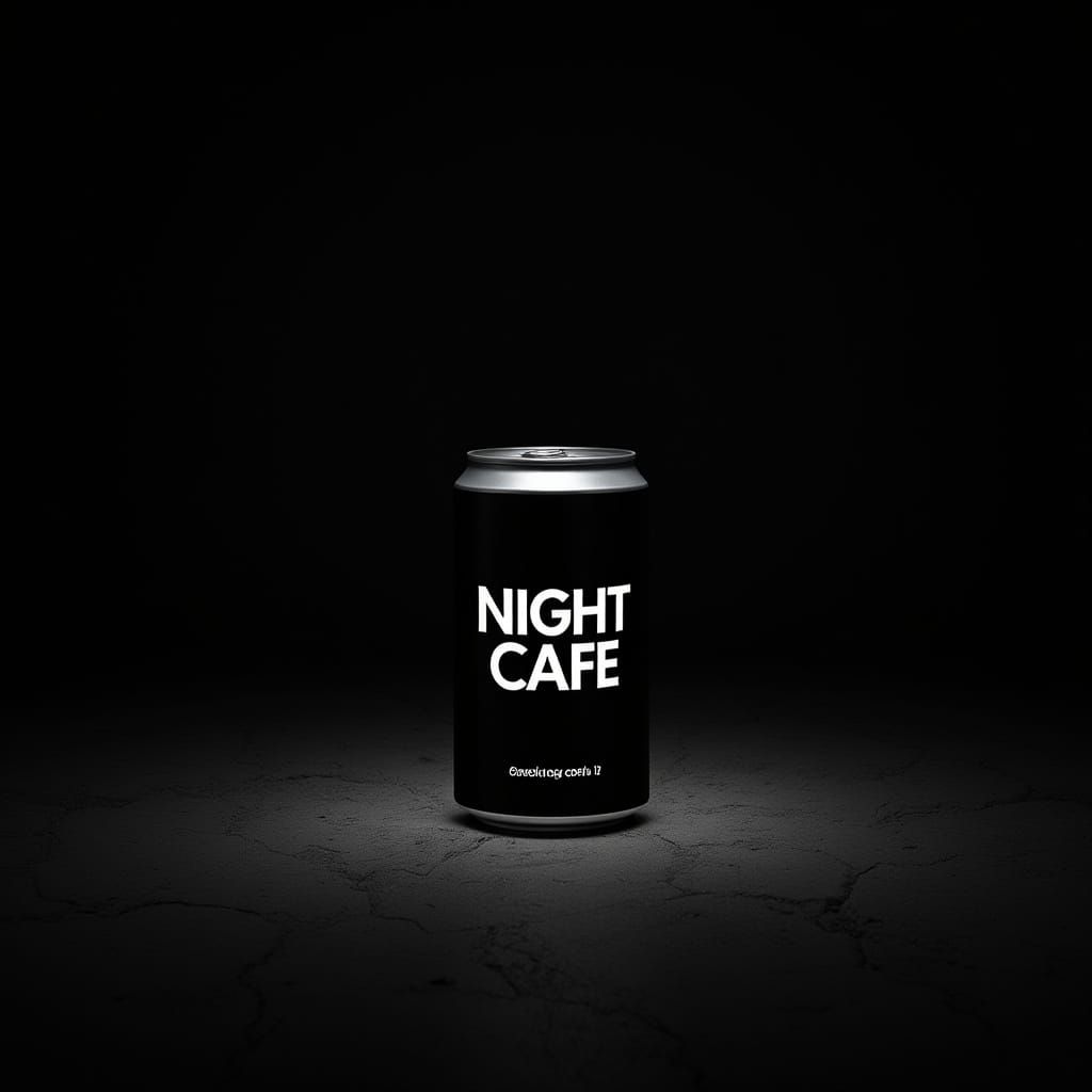 Black Soda Can Breaks Through Concrete