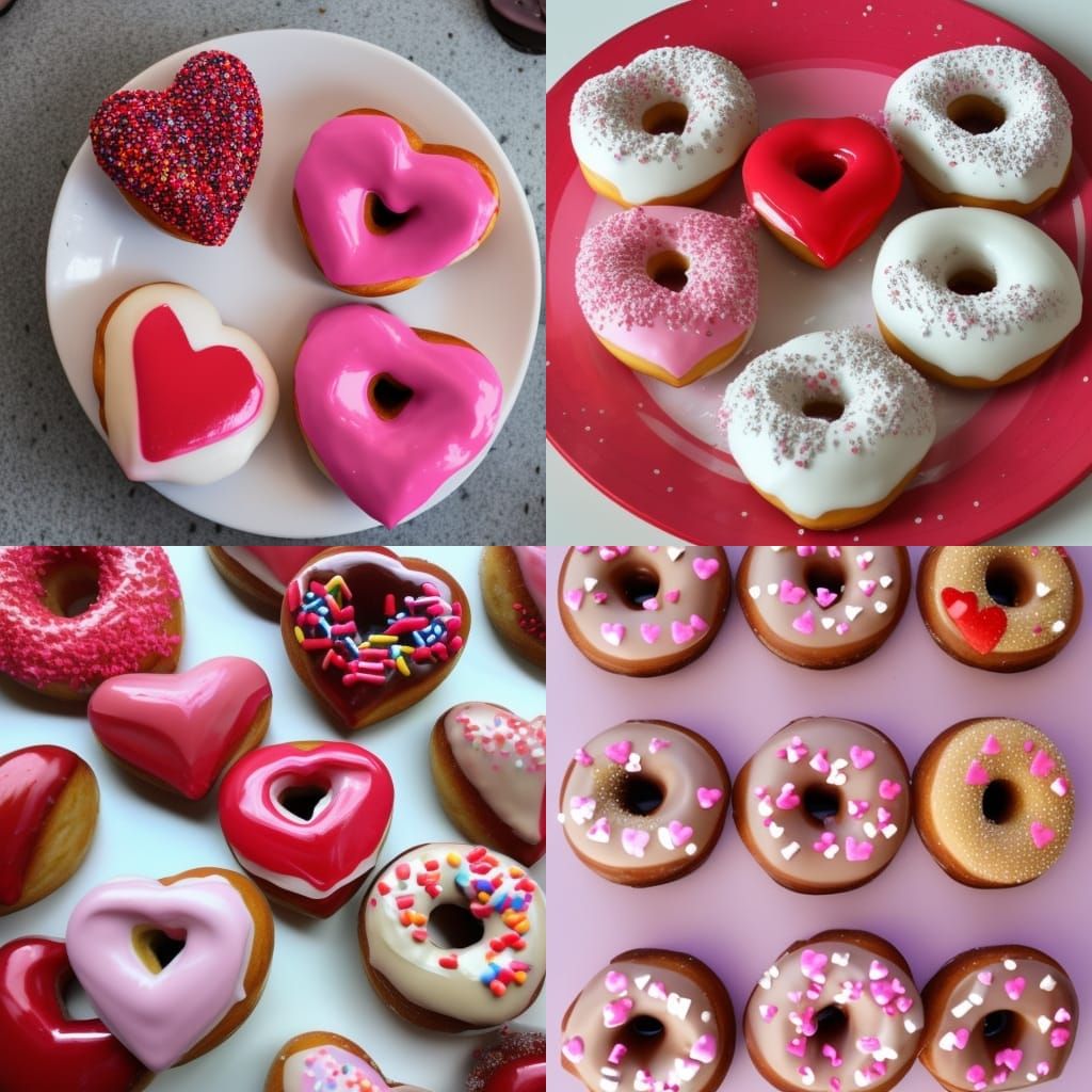 Cute Valentine's Day Donuts for Sharing