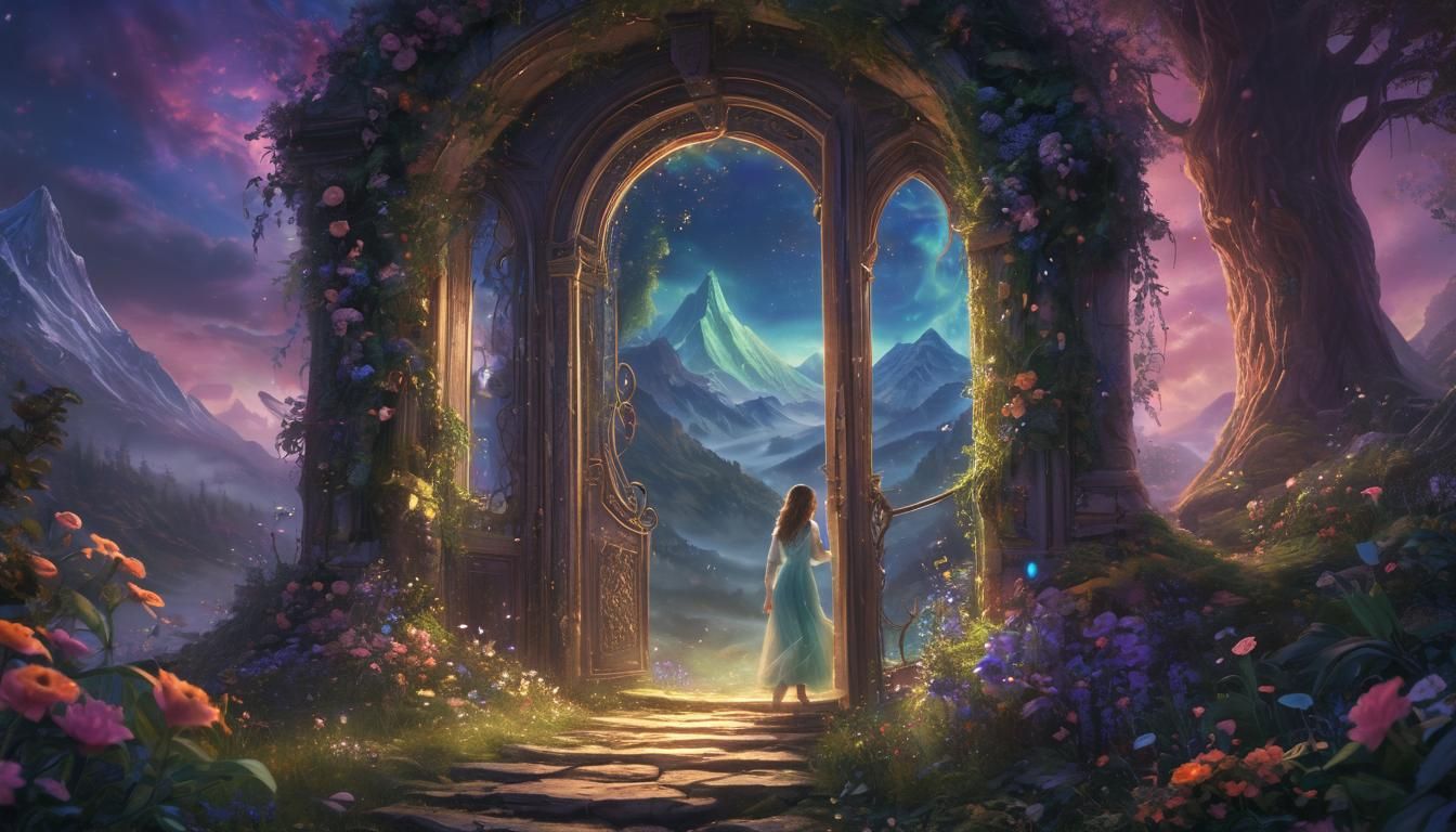 Enchanted Portal: A Fantasy World Beckons