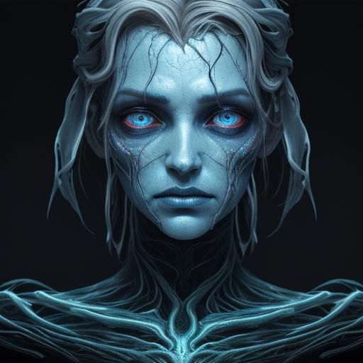 Surreal Eyeballs in Melting Flesh: Concept Art