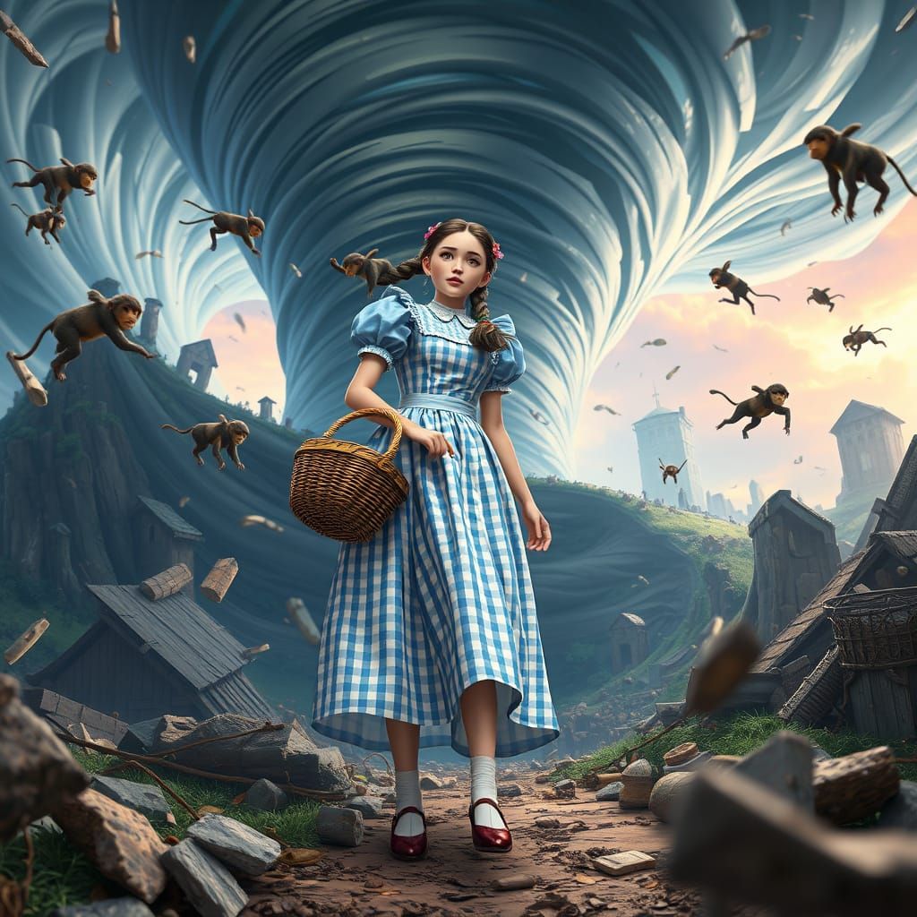 Wonderful Wizard of Oz in Vibrant Anime Style