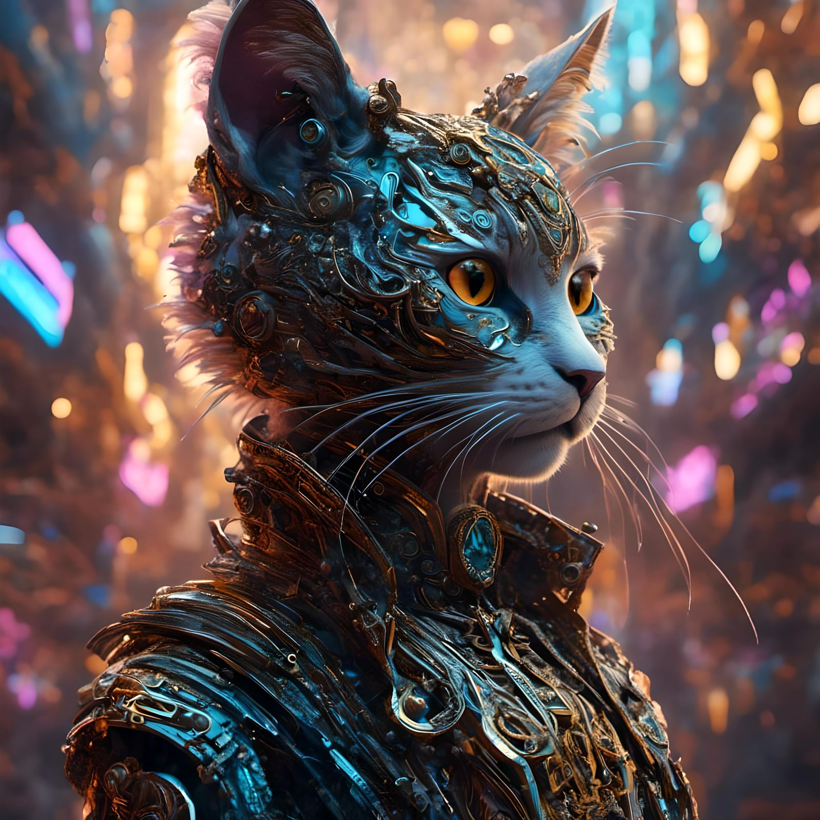 Cyberpunk cat