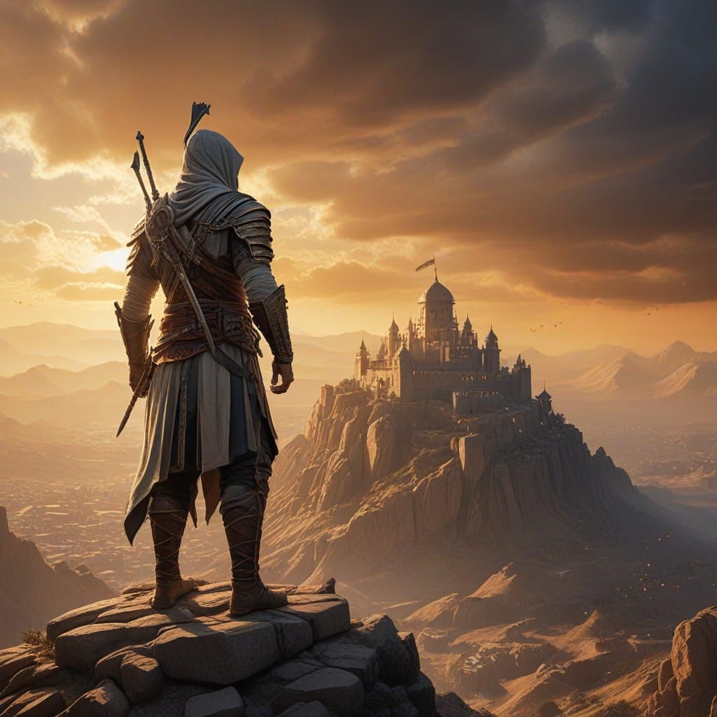 Epic Hashashin Warrior at Alamut Castle