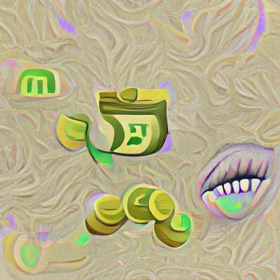 Abstract AI-Generated Representation of Money