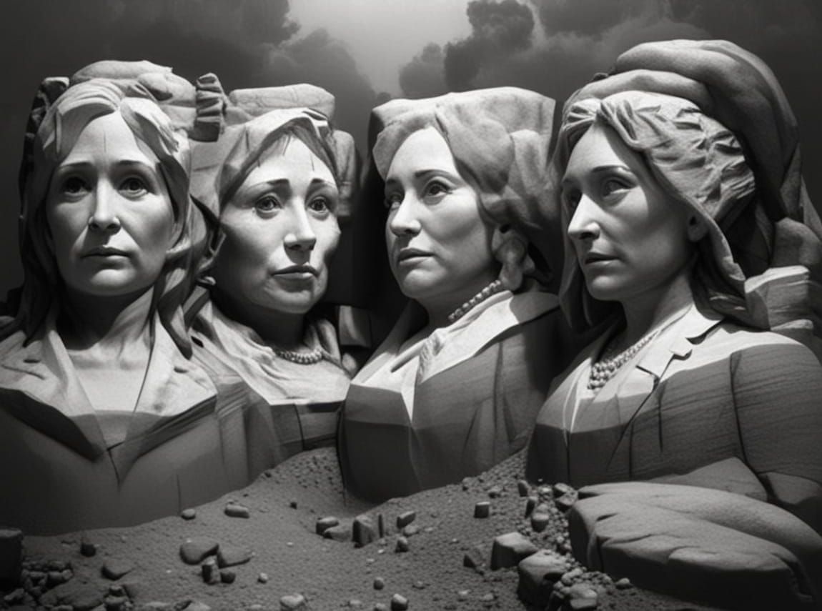 Surreal Photorealistic Portraits of Female Leaders on Mount ...