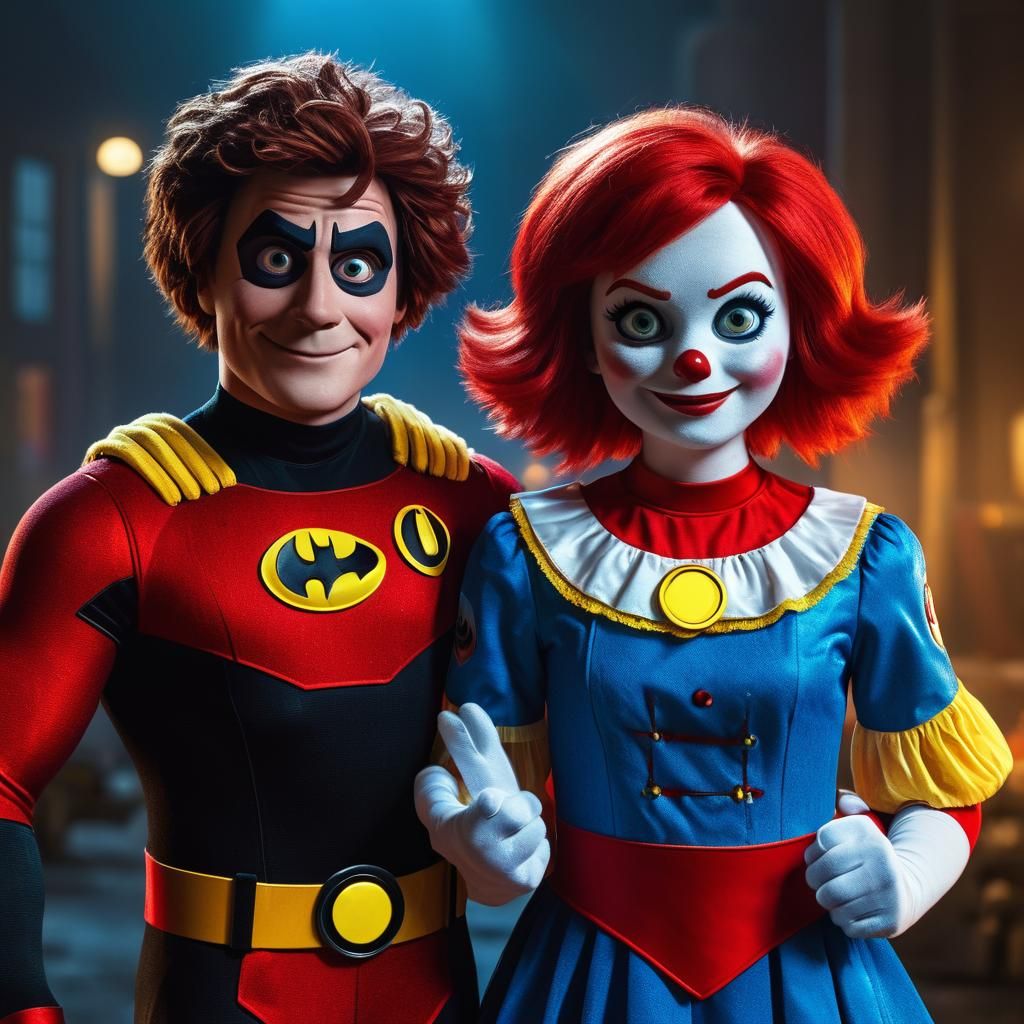 Raggedy Andy and Ann as The Incredibles