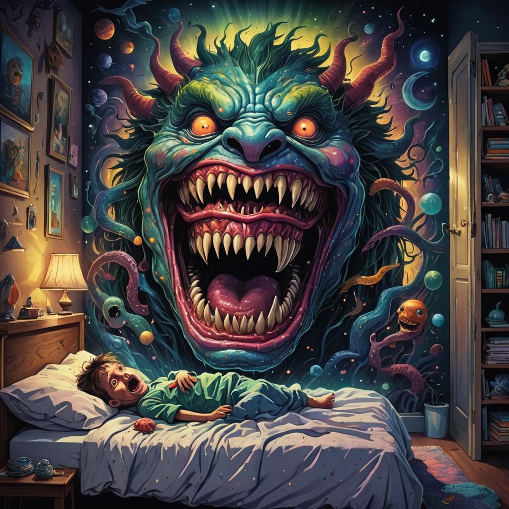 Monster in the Closet Illustration