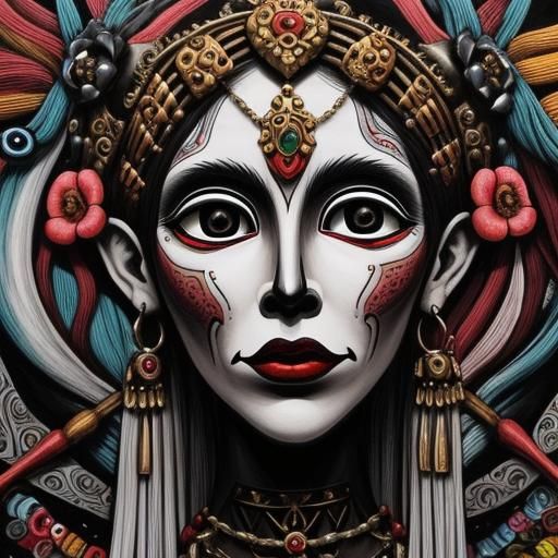 Charon Ferries a Soul: A Folk Art Vision