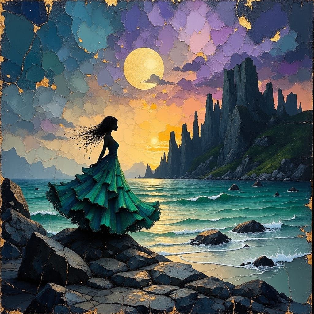 Flamenco Dancer's Passionate Dance at Twilight