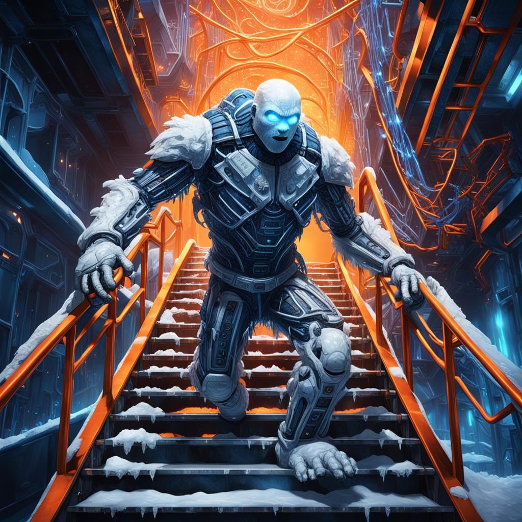 Abominable Snowman's Arctic Tumble: A Hyperrealistic ElfPunk...