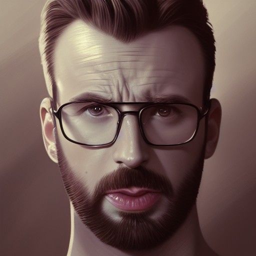 Detailed Portrait with Dynamic Lighting in Digital Art Style