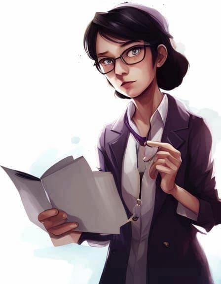 Anime Style Miss Pauling Digital Art