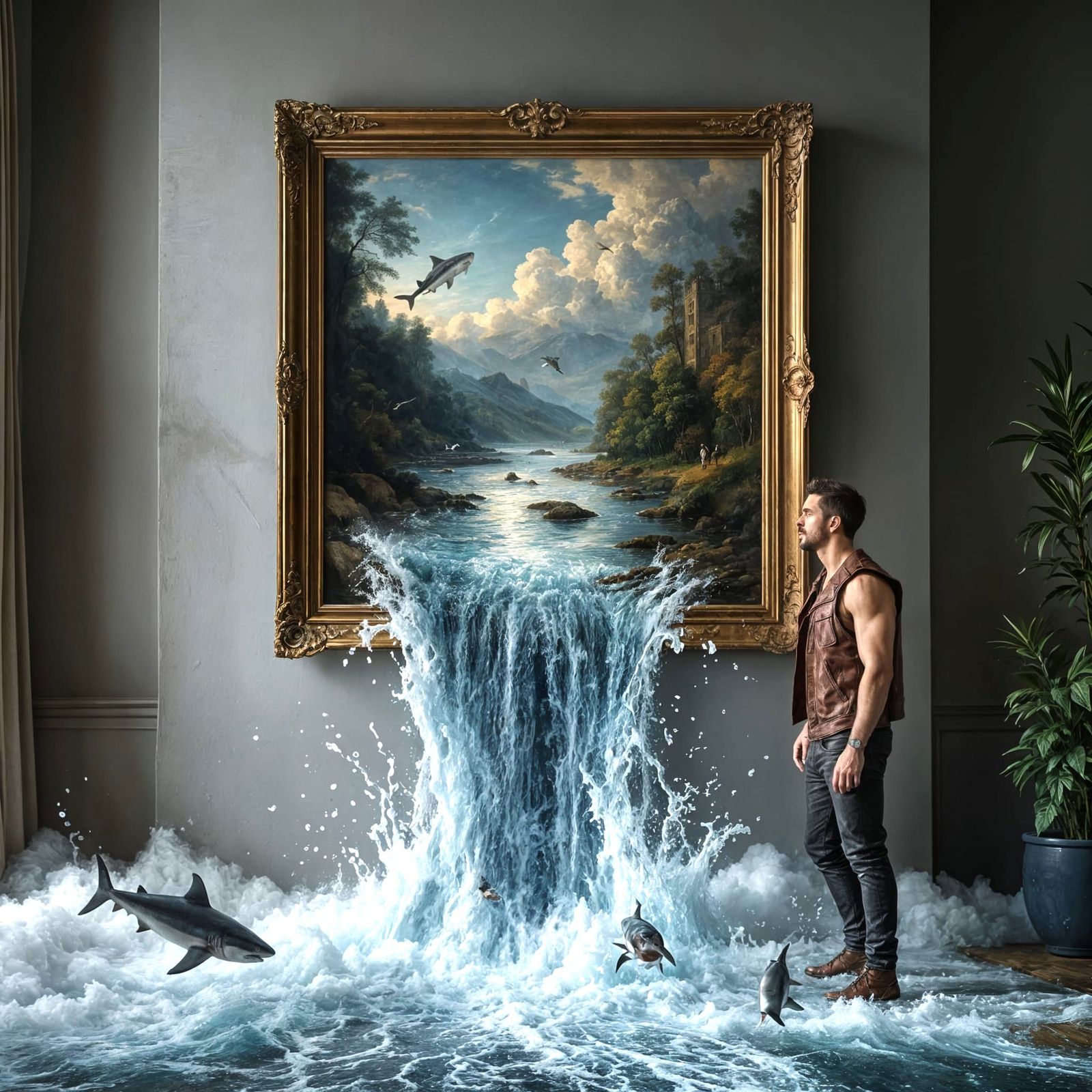 Surreal Dreamscape Unfolds as Painting Comes to Life in Remb...