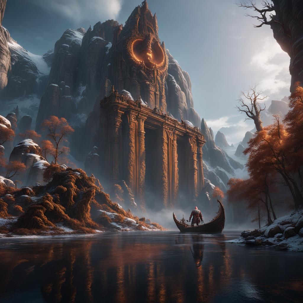 God of War Balder: Detailed Matte Painting
