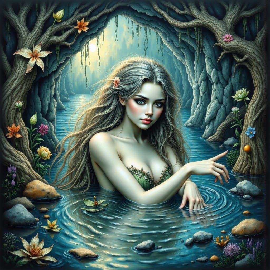 Ethereal Nymph in Starlight Hair by Crystal Lake