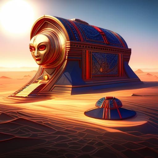 Extraterrestrial Spaceship Chamber with Egyptian and Inca El...