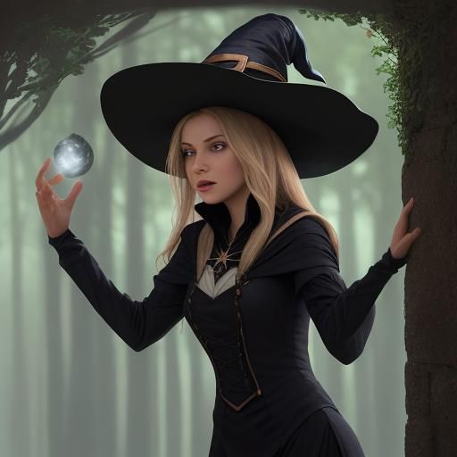 AI Image of Witch in Training