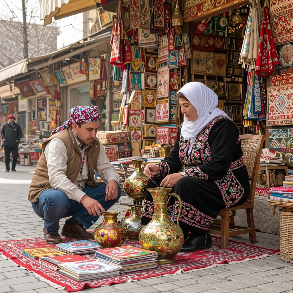 Elderly Woman's Water Jug Shattered by Prince's Arrow