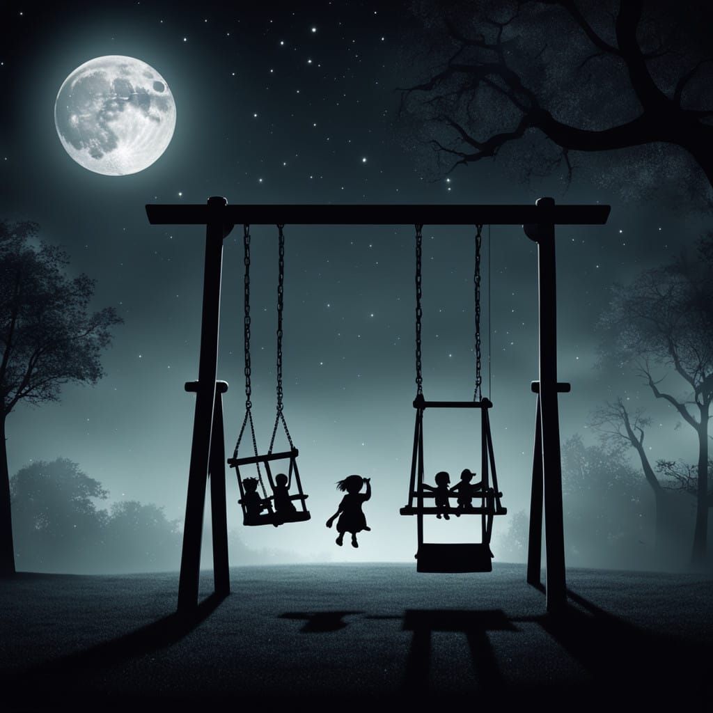 Ethereal Playground Under Moonlit Skies