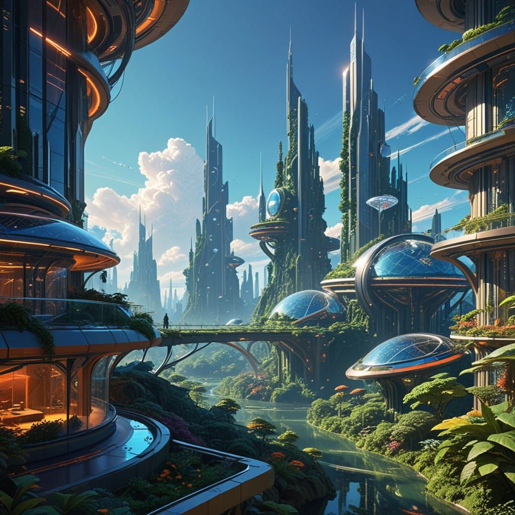 Biomechanical cityscape