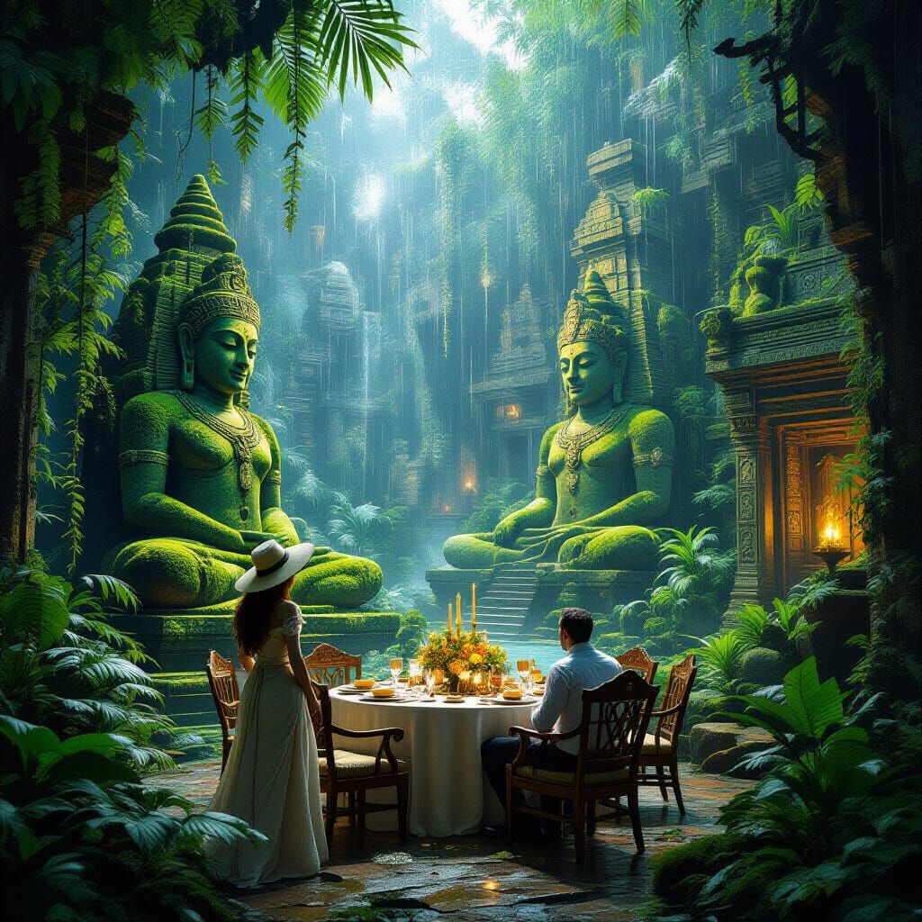 Archaeologist Discovers Jungle Ruins at Magical Dinner Party