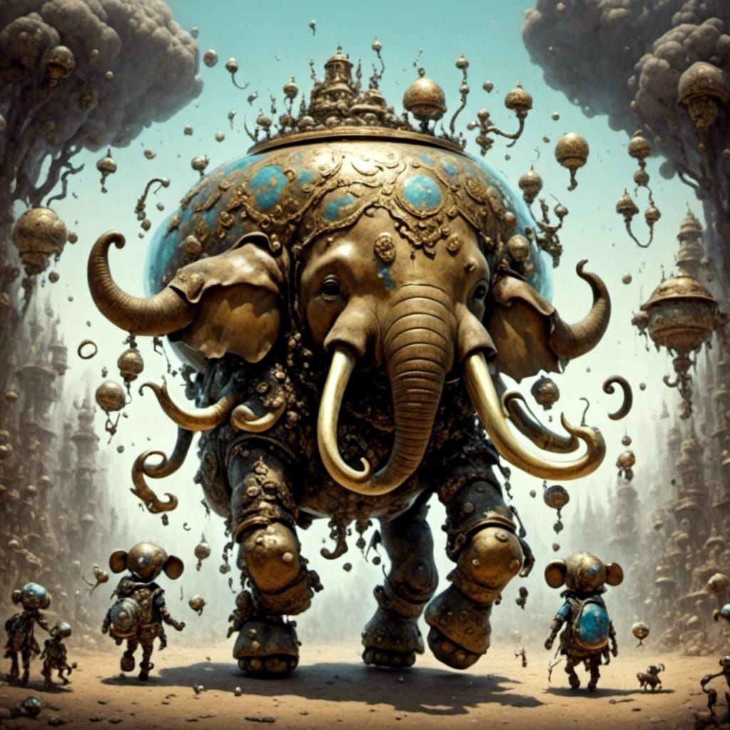 Elephant with Garlic