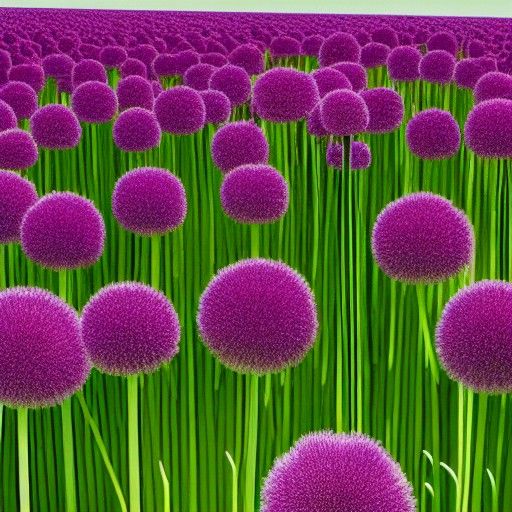 Allium Plants Flourishing on Mars