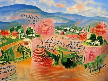 Shenandoah Valley Landscape in Fauvist Style