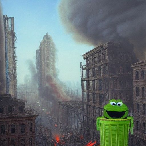 Oscar the Grouch Unleashes Fiery Chaos