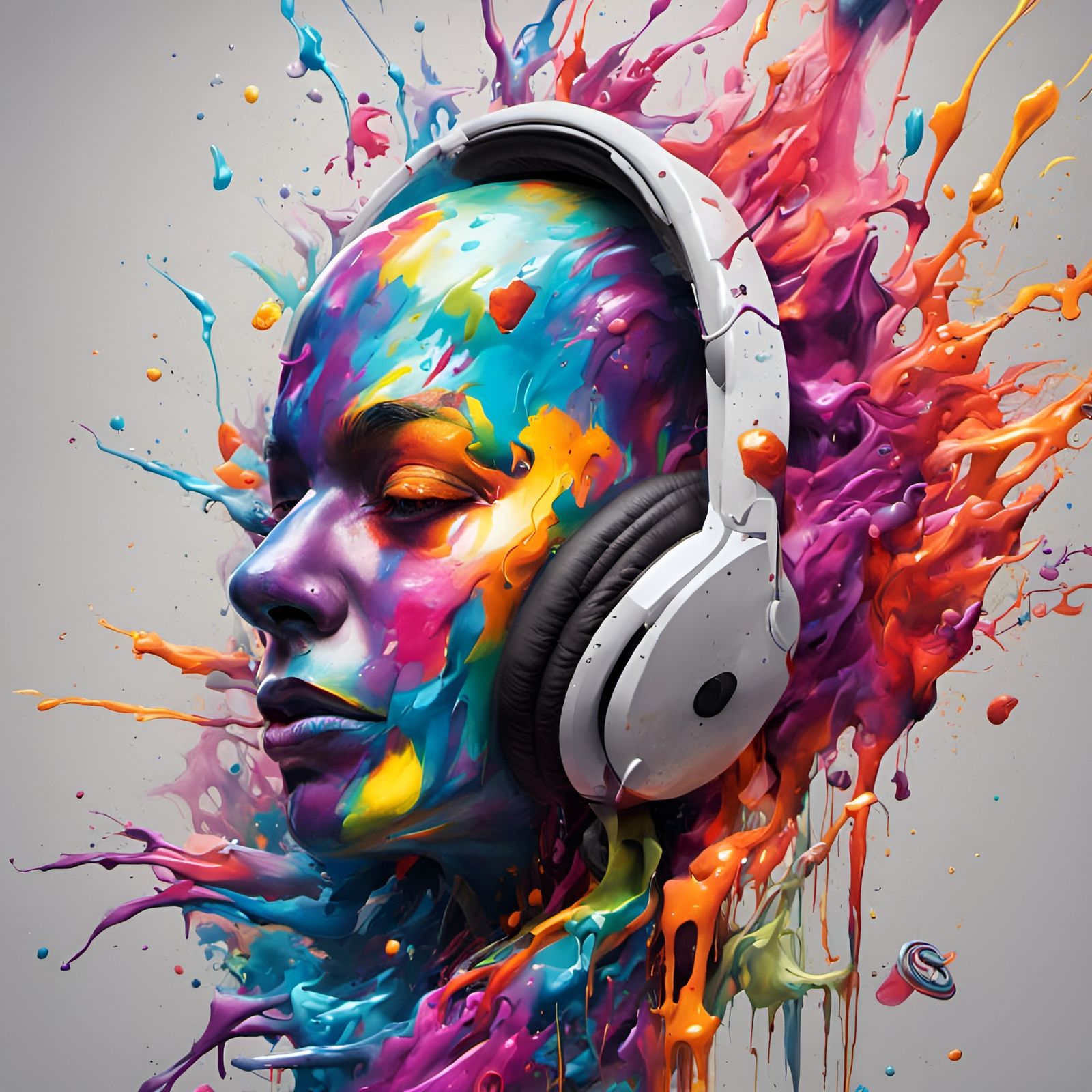 Colorful Audio Synesthesia as Graffiti Art