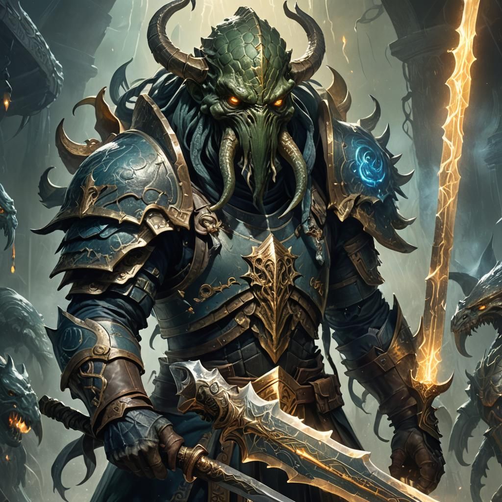 Cthulhu as Armored Monster Hunter