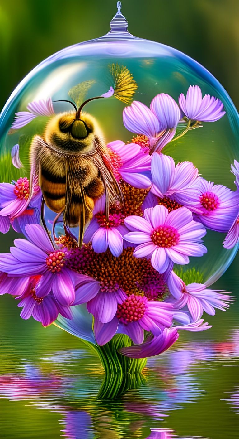 Bee's Glass Globe Home on Woodland Lake