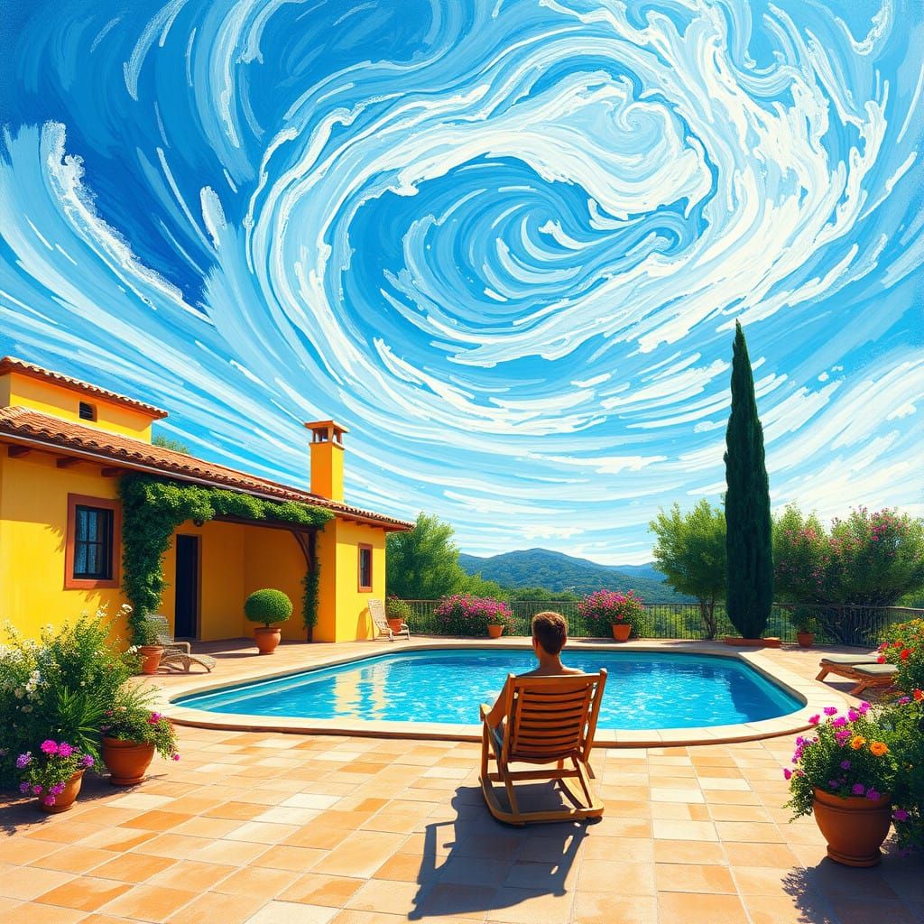 Mediterranean Villa in Dreamlike Abode with Sparkling Pool